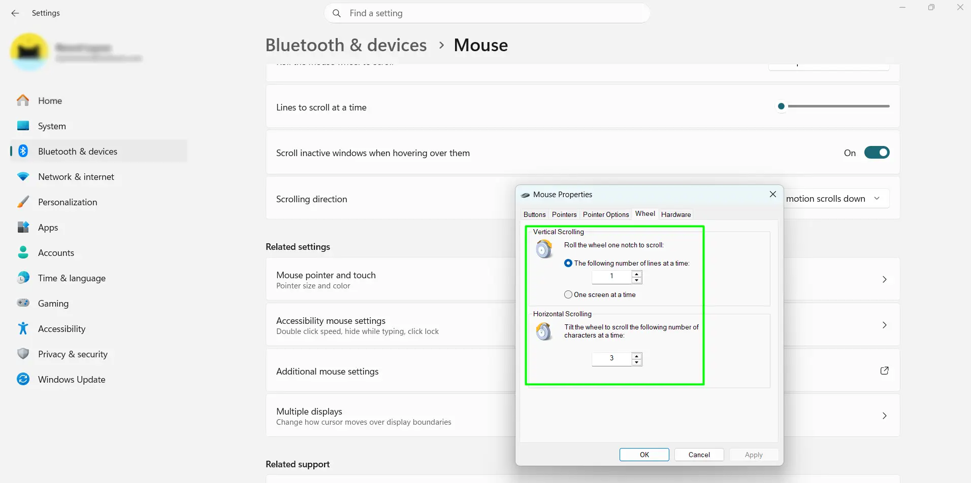 Find Mouse Settings Through Windows Search