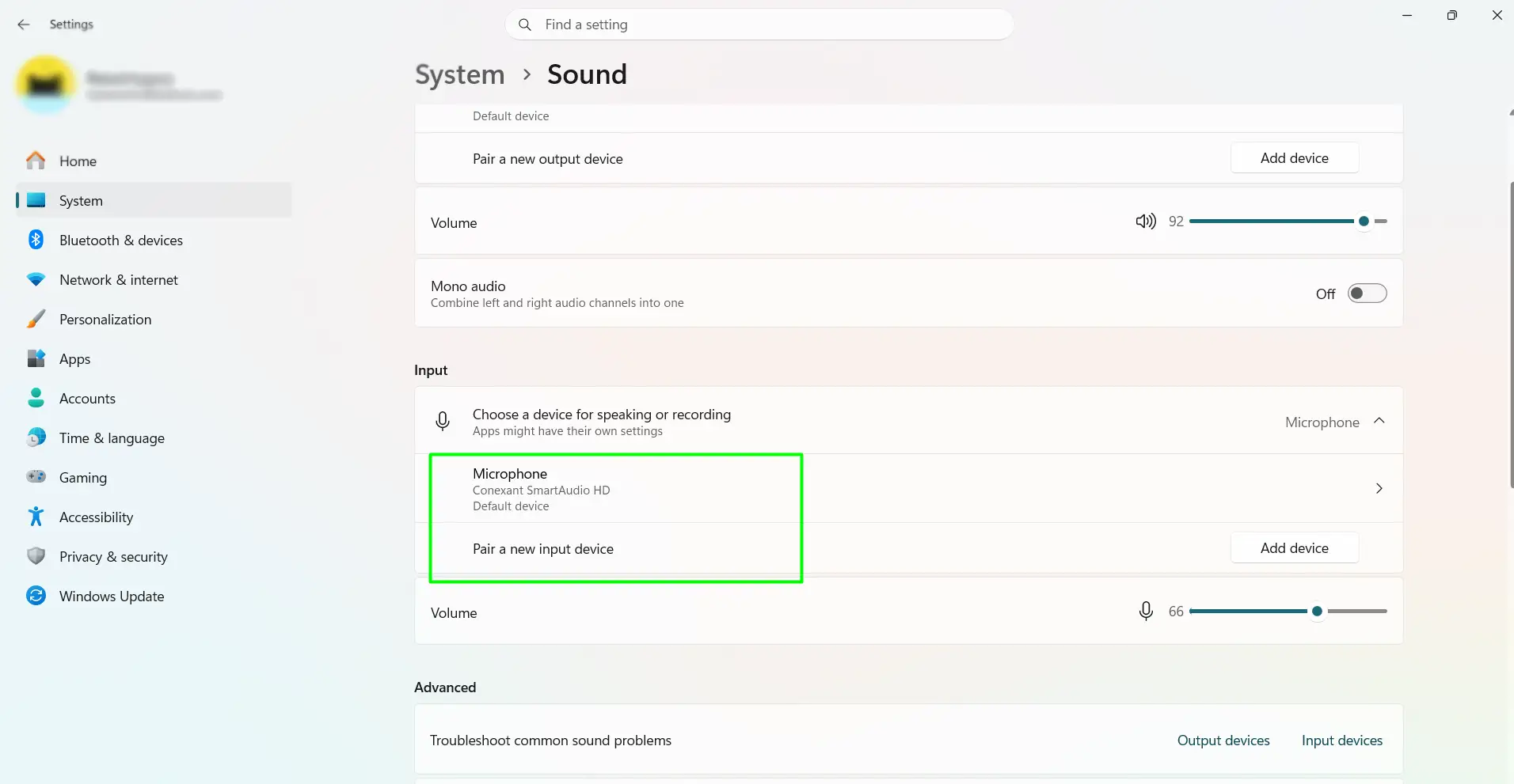 Managing Audio Input Devices in Windows