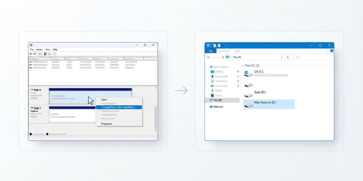Assign or Change a Drive Letter