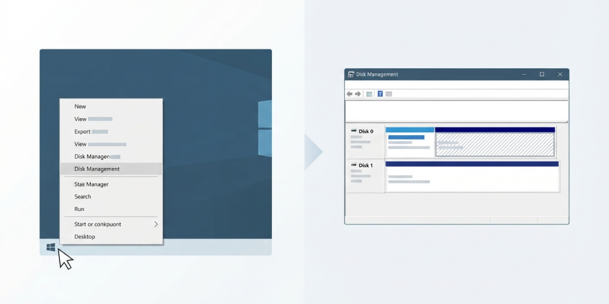 Check Disk Management First