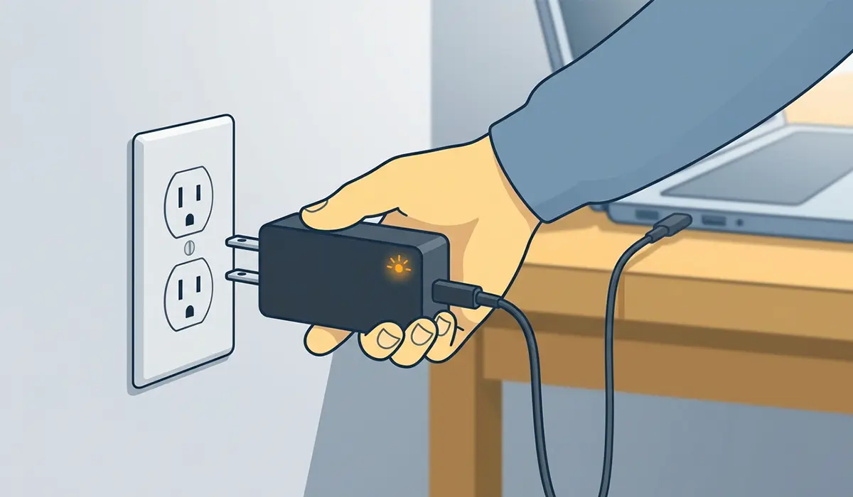 Check the Power Source and Charging Connection