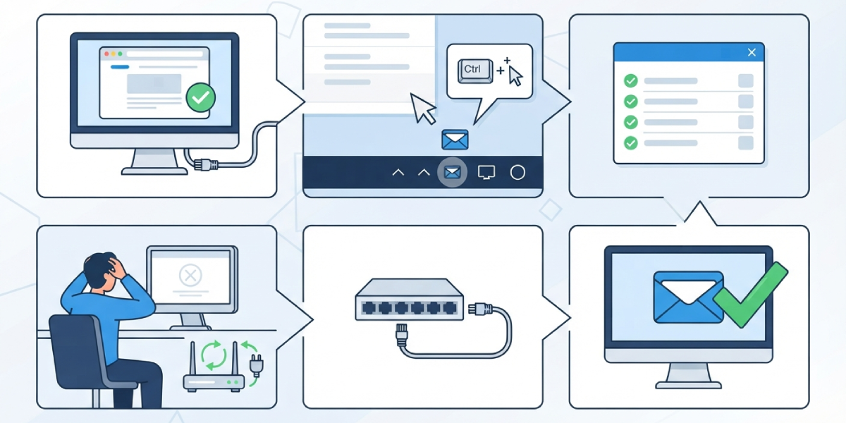 Checking Network and Exchange Connection Status