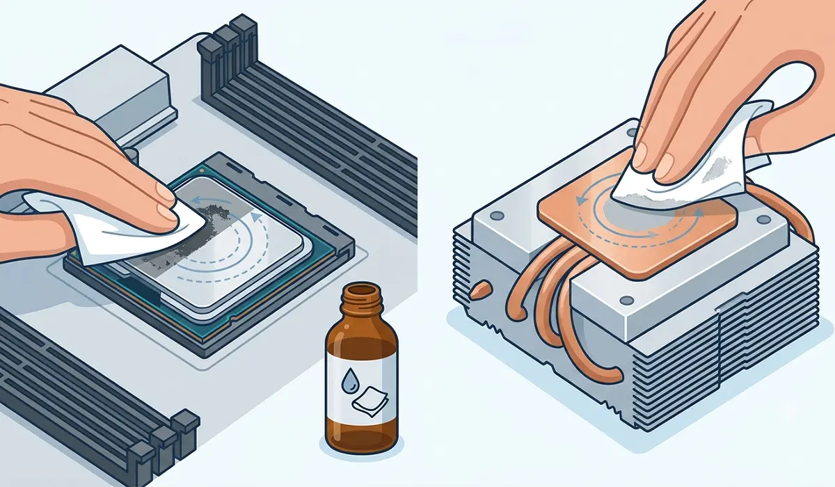 Clean the Old Paste