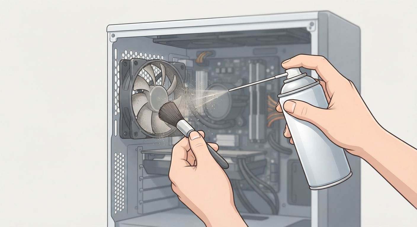 Cleaning Fans Without Removing Them