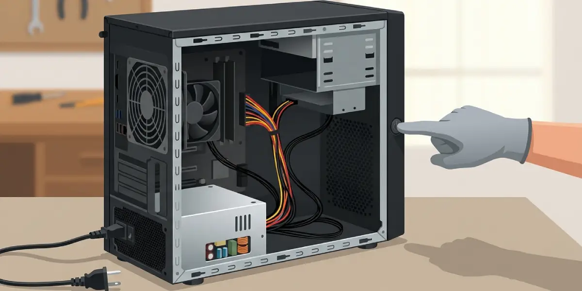 Confirming a PSU issue usually means opening the case