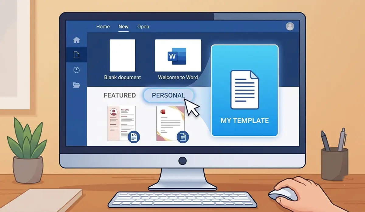 Creating a New Document From the Template