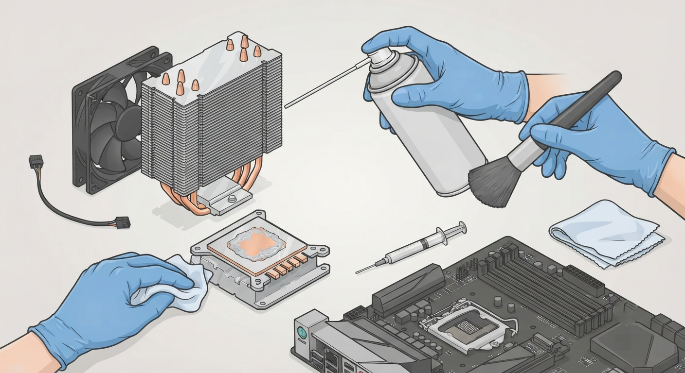 Deep Cleaning by Removing the Cooler