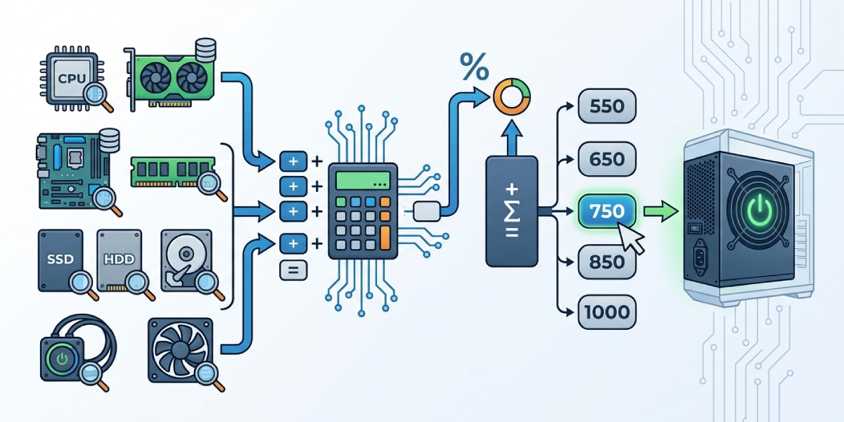 How to Calculate Power Supply Wattage Step by Step