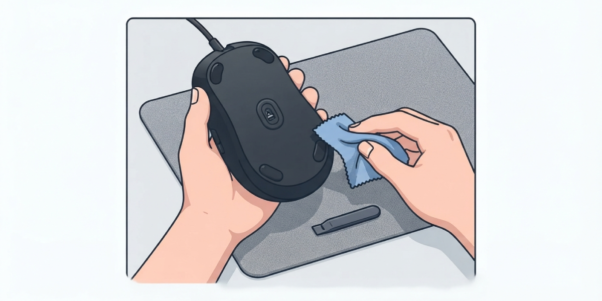 How to Clean Mouse Feet