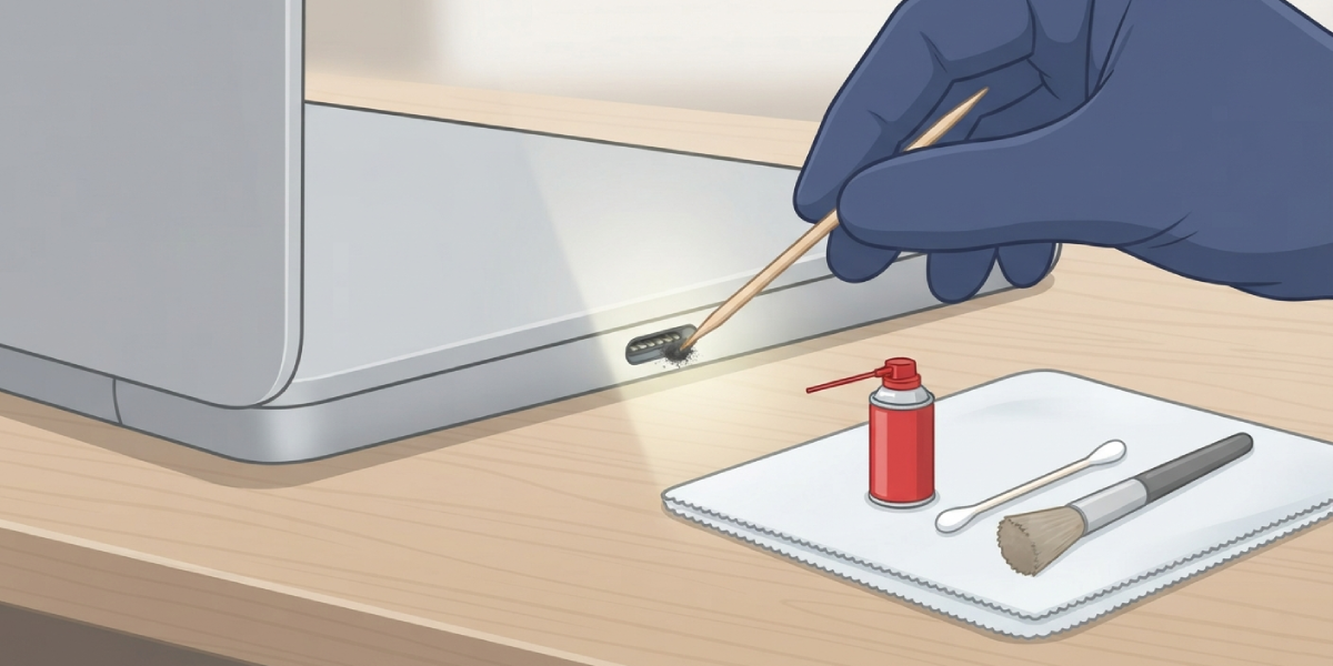 How to Clean a Laptop Charging Port Step by Step