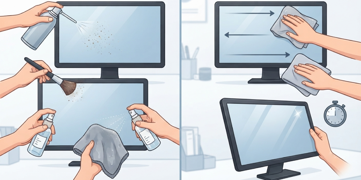 How to Clean a Monitor Screen Without Streaks (1)