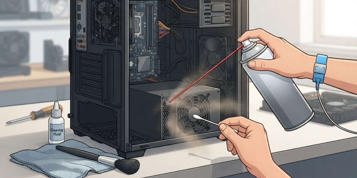 How to Clean a PC Power Supply Unit Step by Step