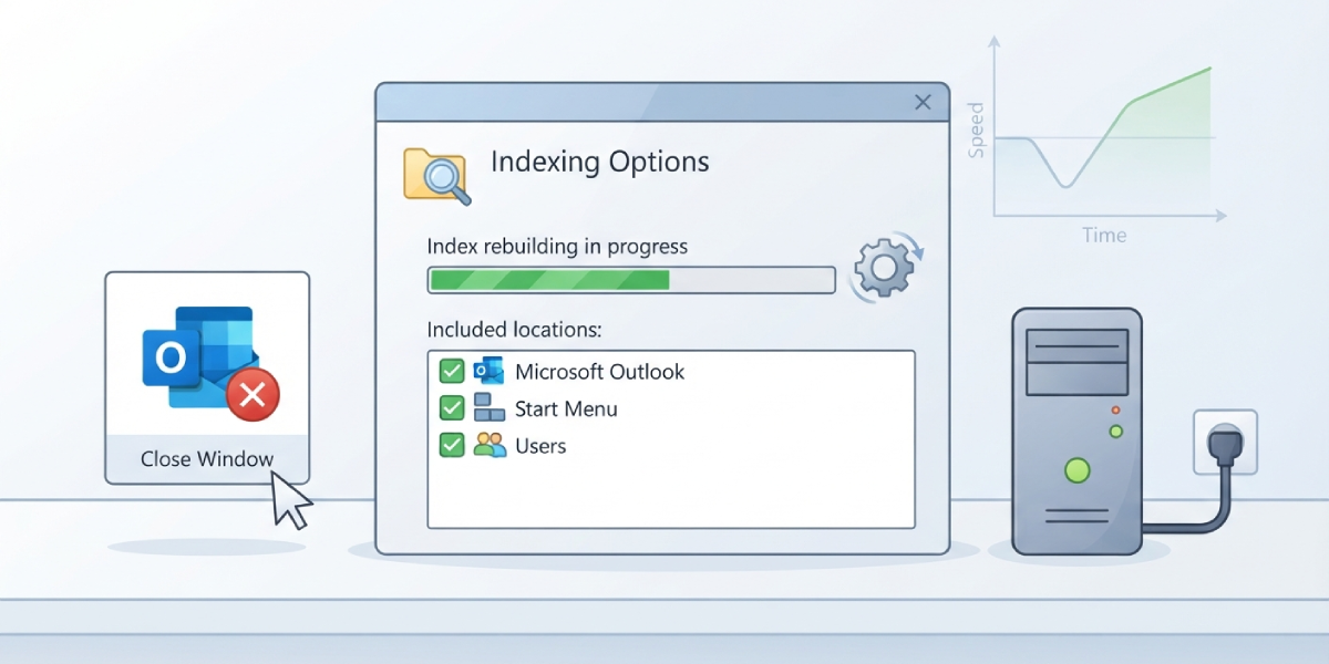 How to Fix Outlook Search Running Slowly