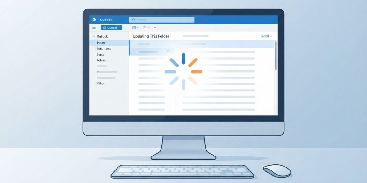 How to Fix Outlook Stuck on Updating This Folder (1)