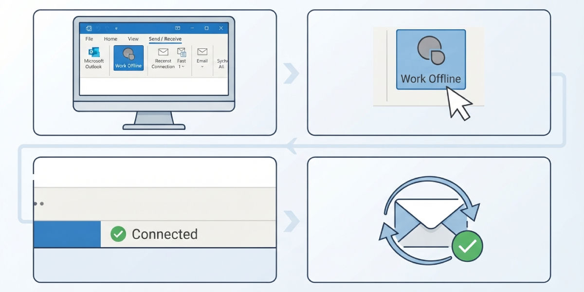 How to Fix Outlook Working Offline in a Few Steps