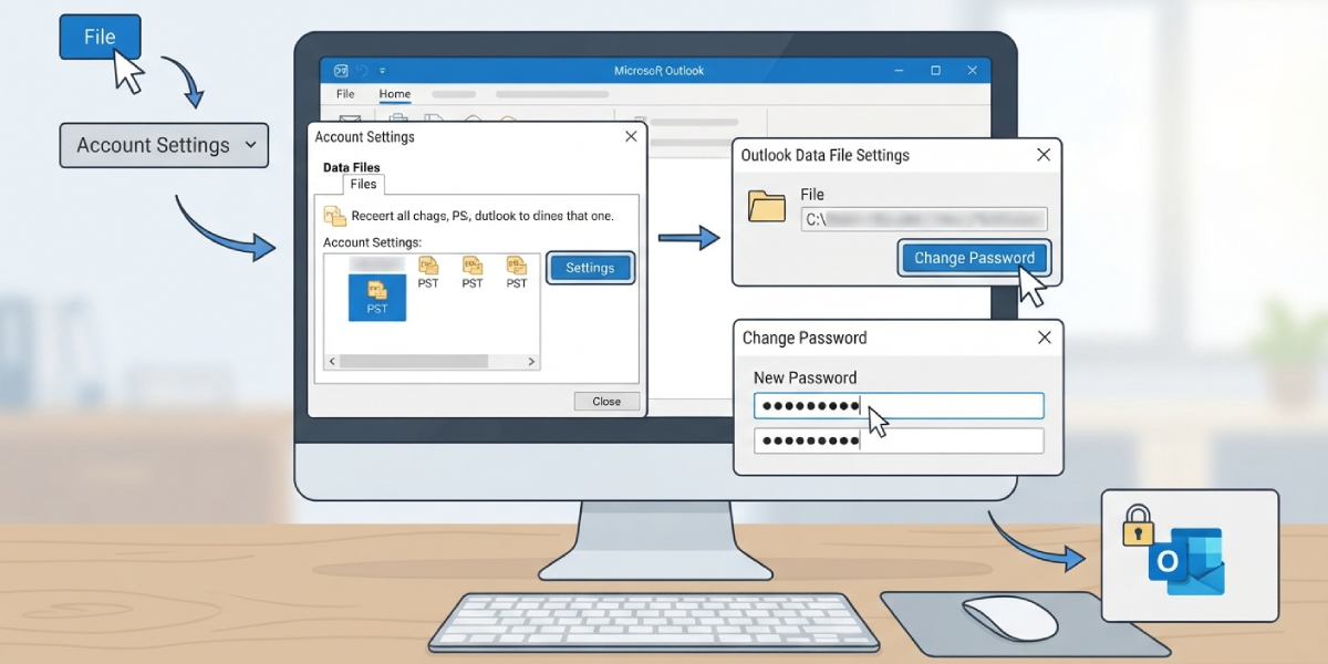 How to Password-Protect an Outlook PST File