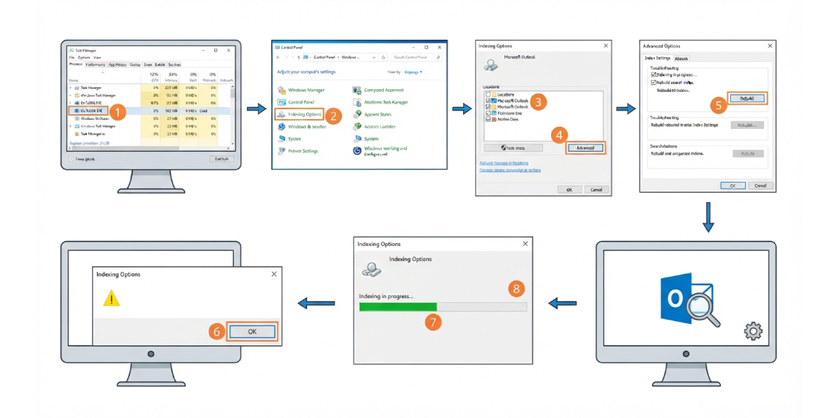 How to Rebuild the Outlook Search Index