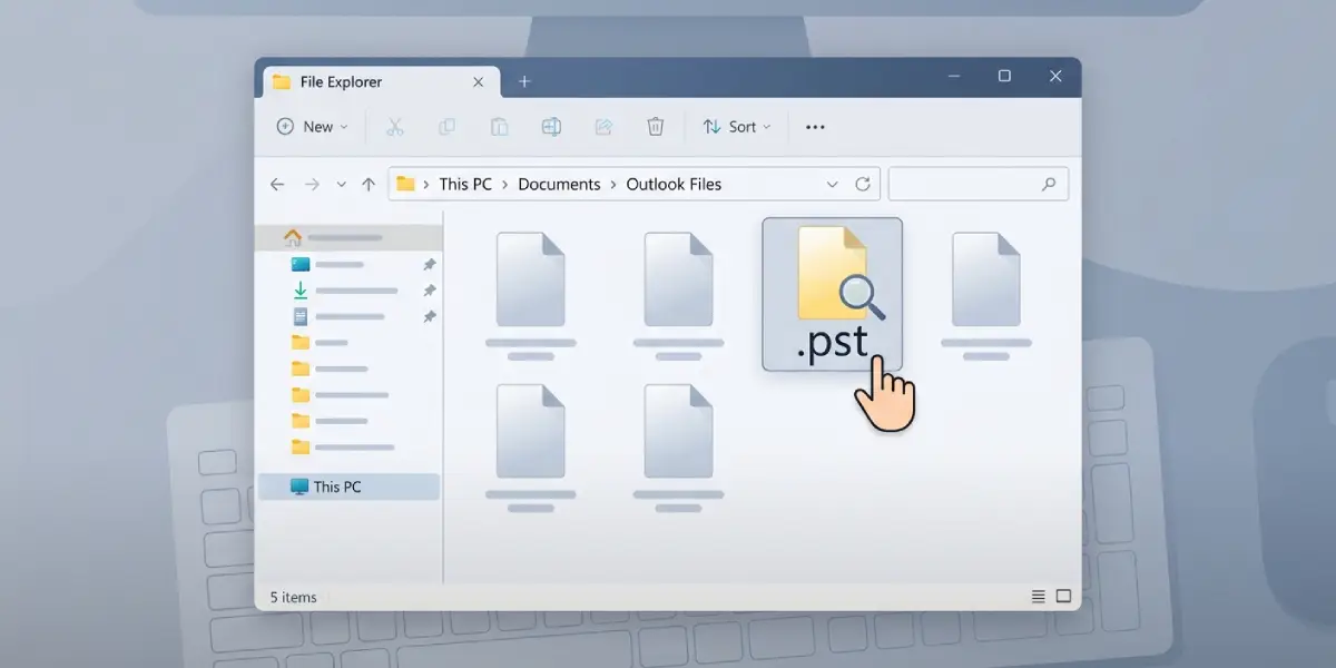 Method 1_ Close Outlook and Locate the PST File