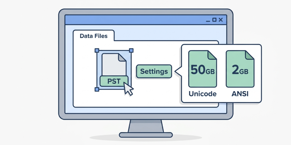 Method 1_ Confirm the PST File Format