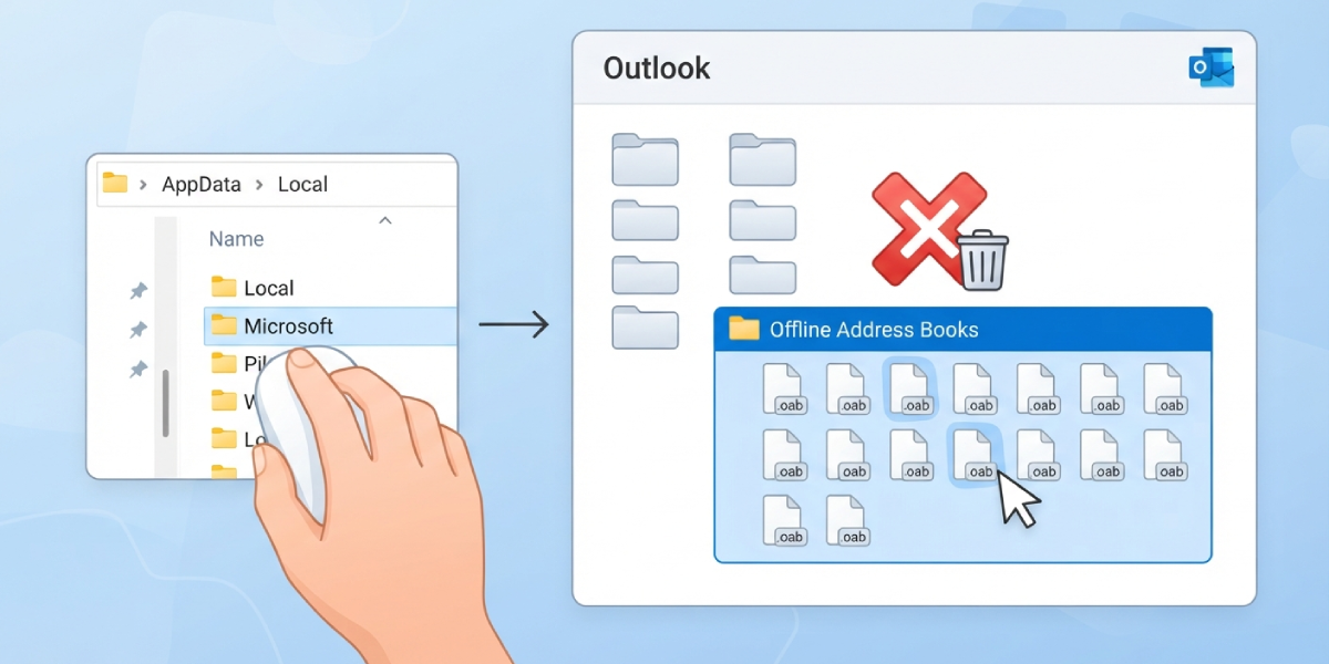 Method 2_ Clear the Offline Address Book Cache