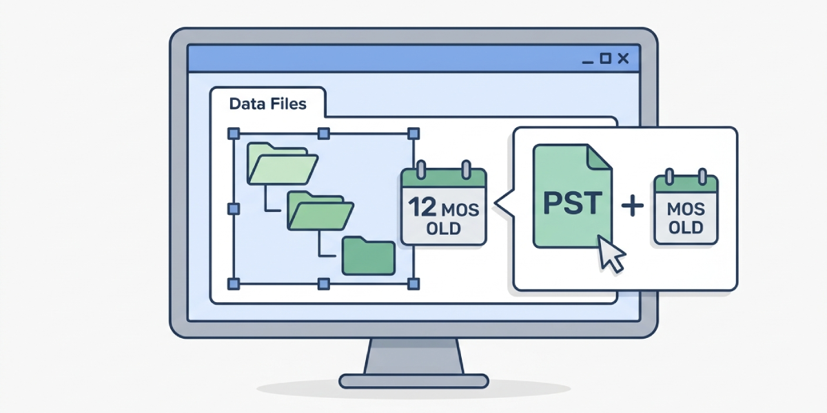 Method 3_ Archive Older Items Into a New PST File