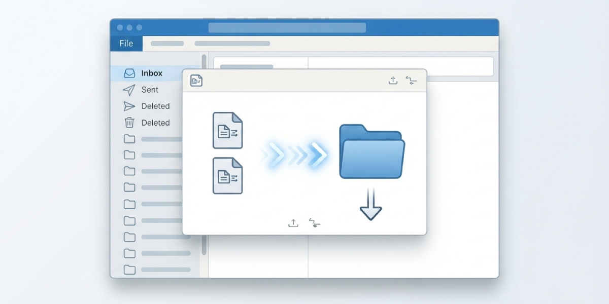 Method 3_ Import Each PST into the New File