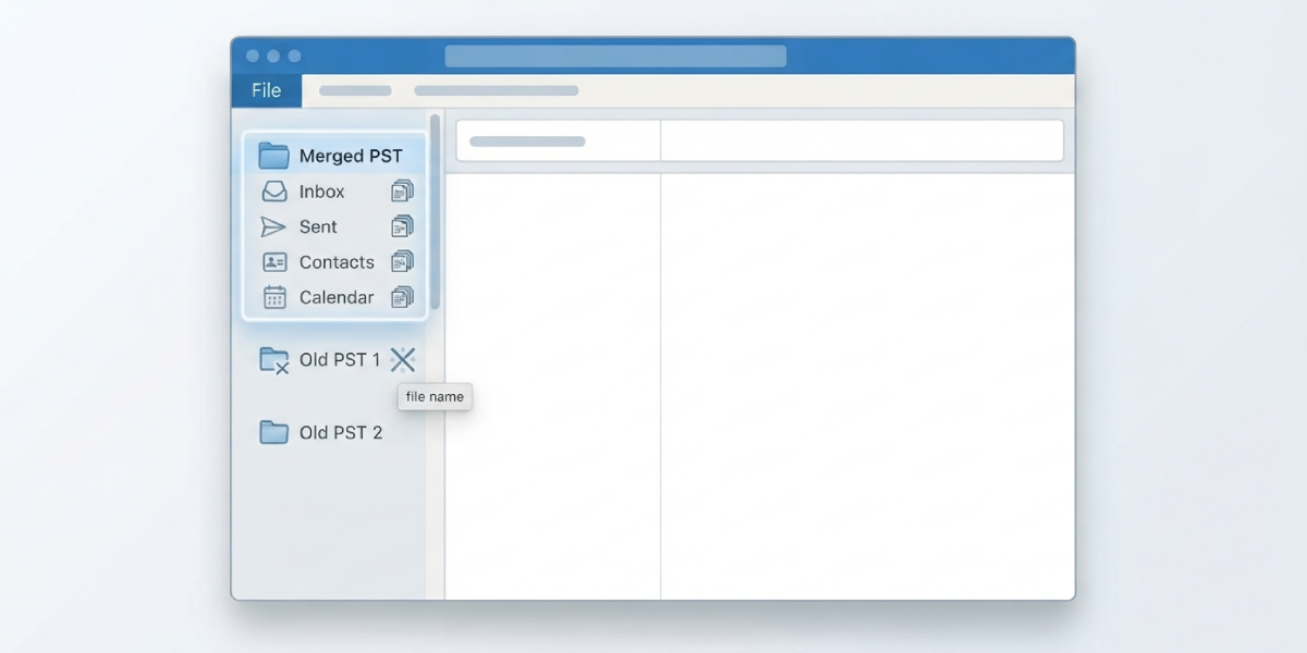Method 4_ Verify the Merged PST File