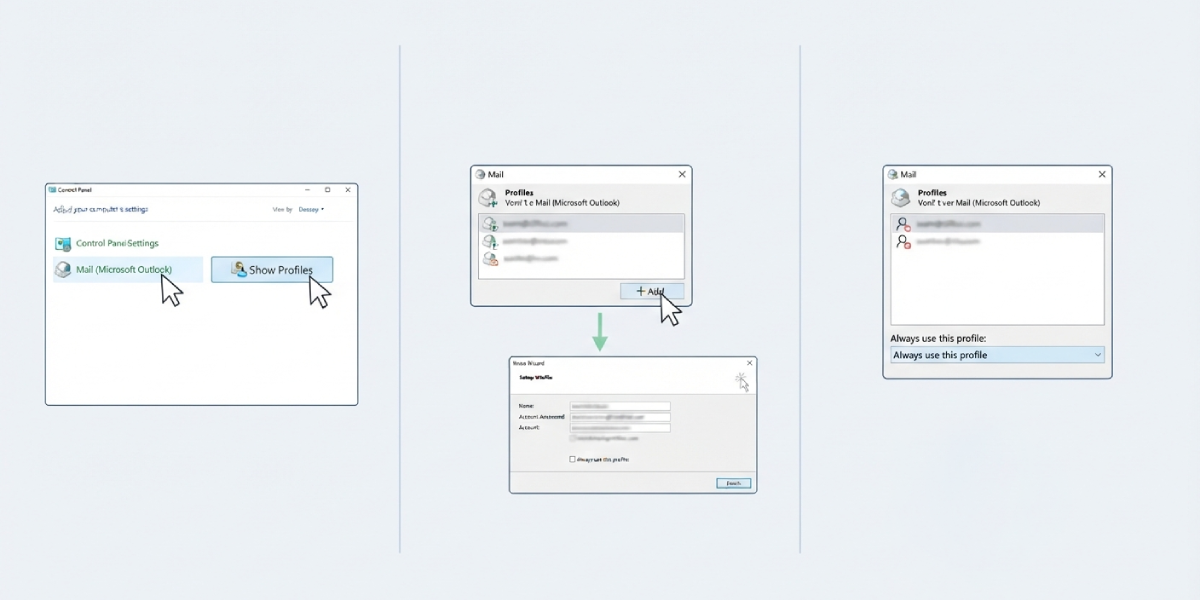 Recreate the Outlook Profile