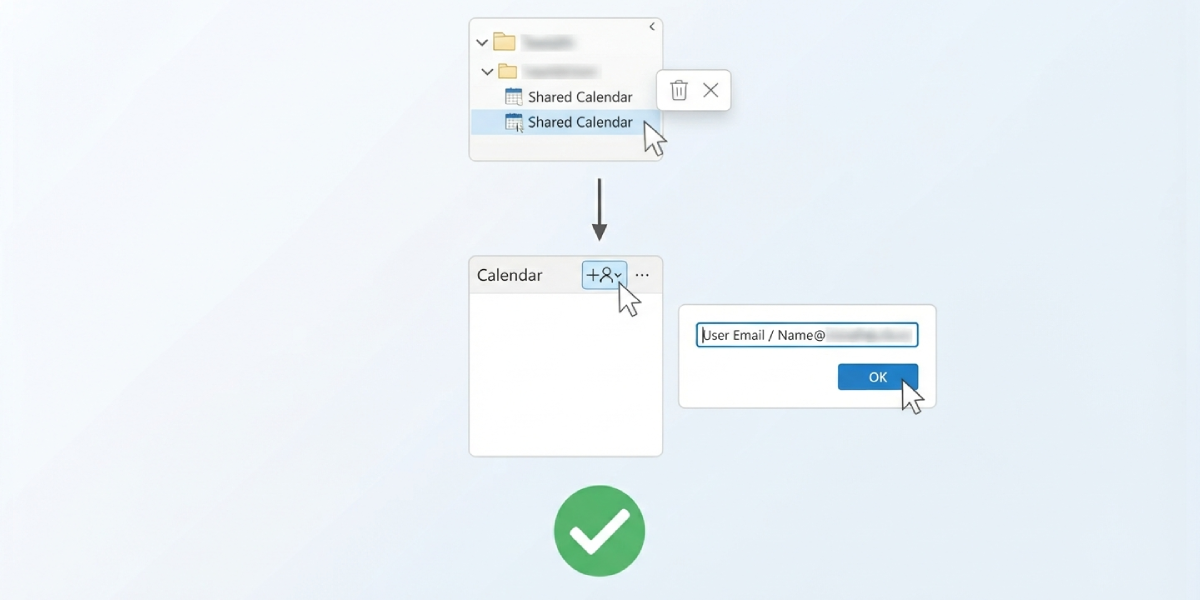 Remove and Re-Add the Shared Calendar