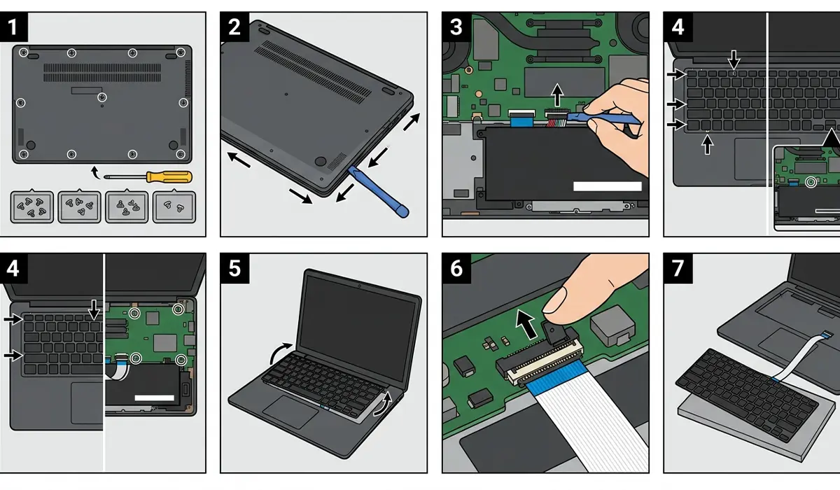 Removing the Old Keyboard