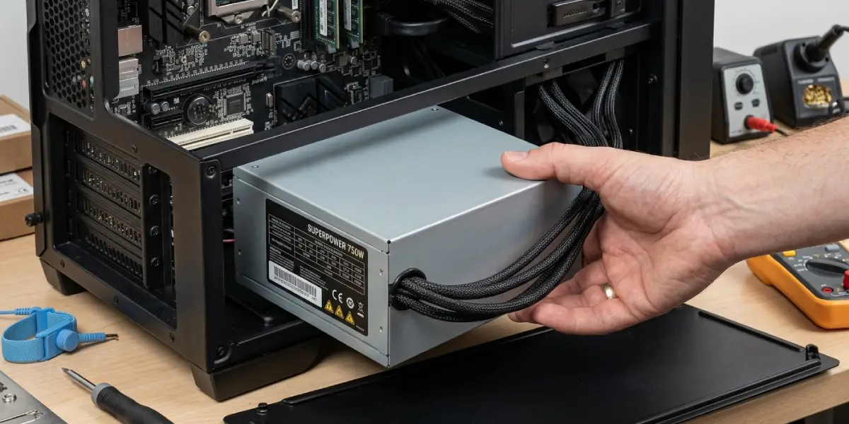 Removing the Old Power Supply