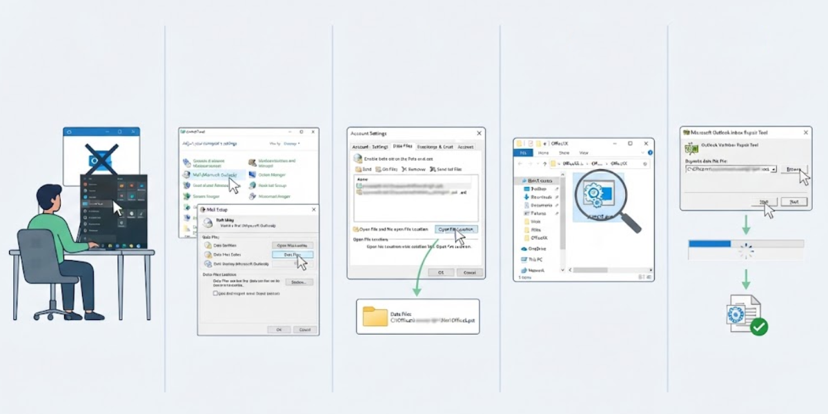 Repair the Outlook Data File