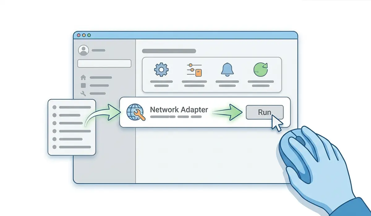 Run the Network Adapter Troubleshooter