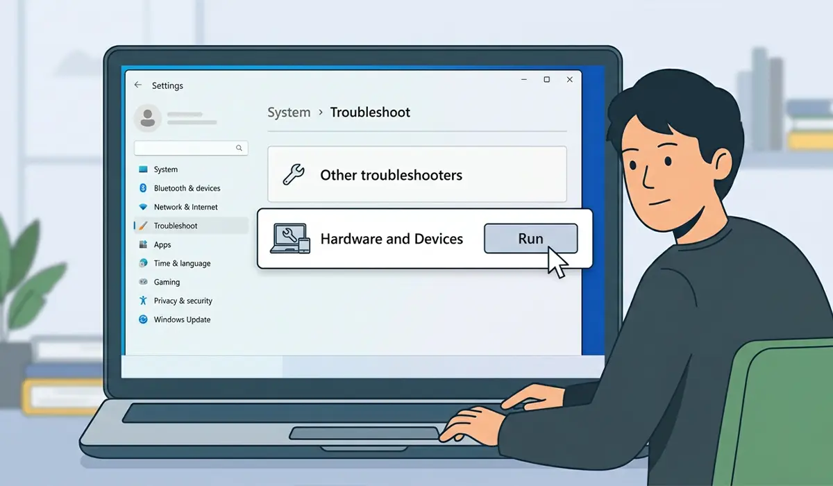 Run the Windows Hardware Troubleshooter