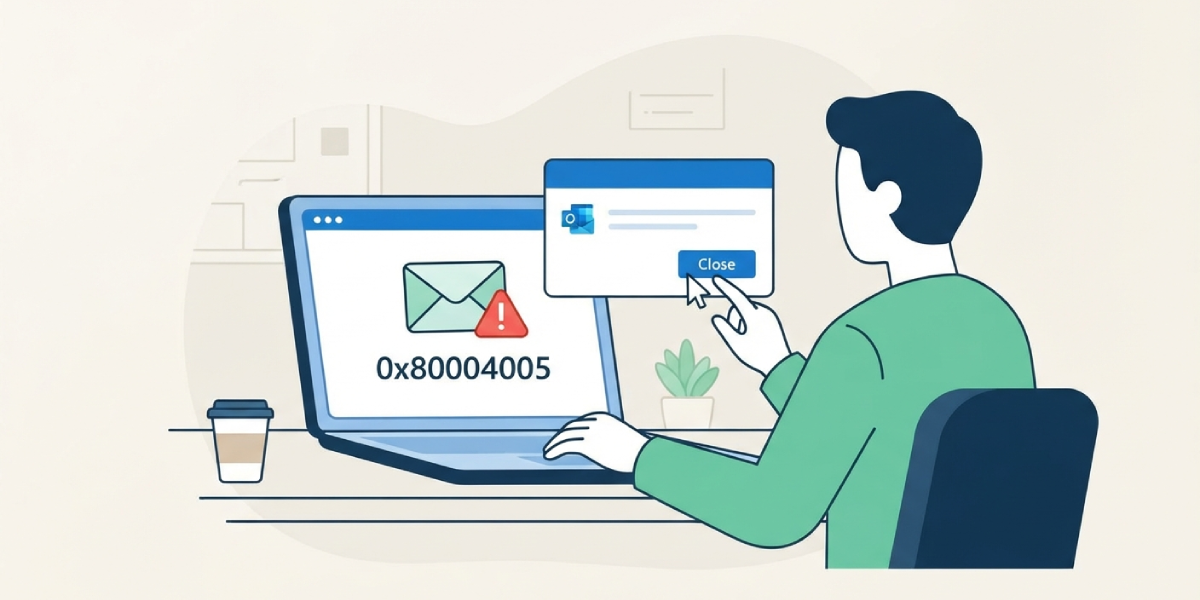 Step-by-Step Guide to Clearing Outlook Error 0x80004005