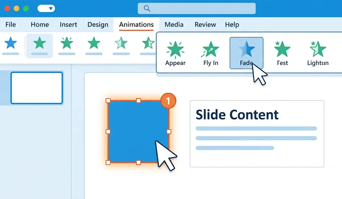 Steps to Add Your First Animation in PowerPoint
