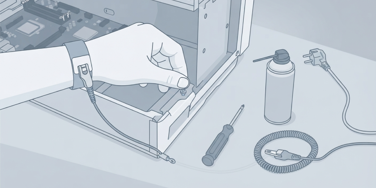 Testing and reseating memory involves opening the case