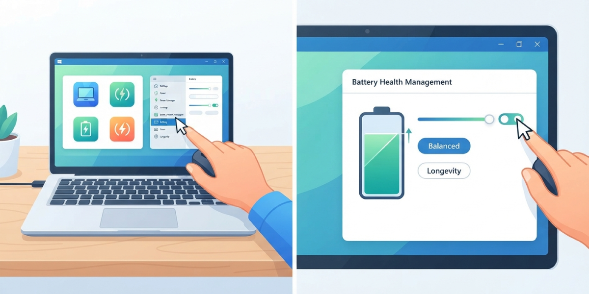 Using Manufacturer Software (Windows Laptops)