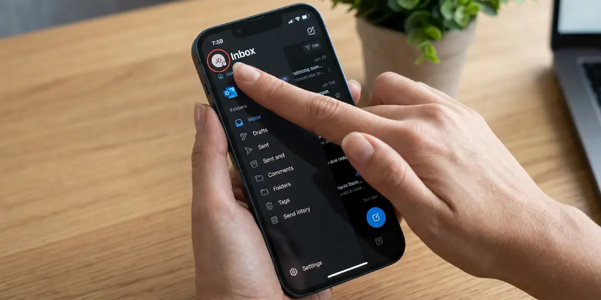 Adding the Account in the Outlook App
