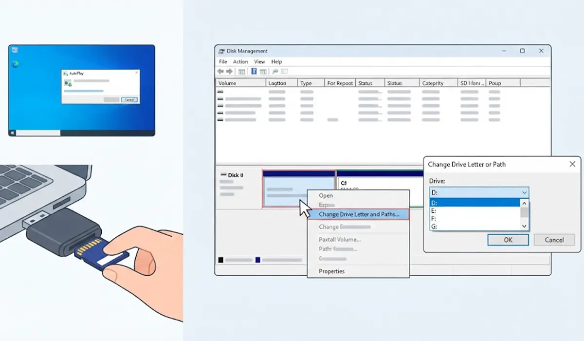 Change the Drive Letter in Disk Management