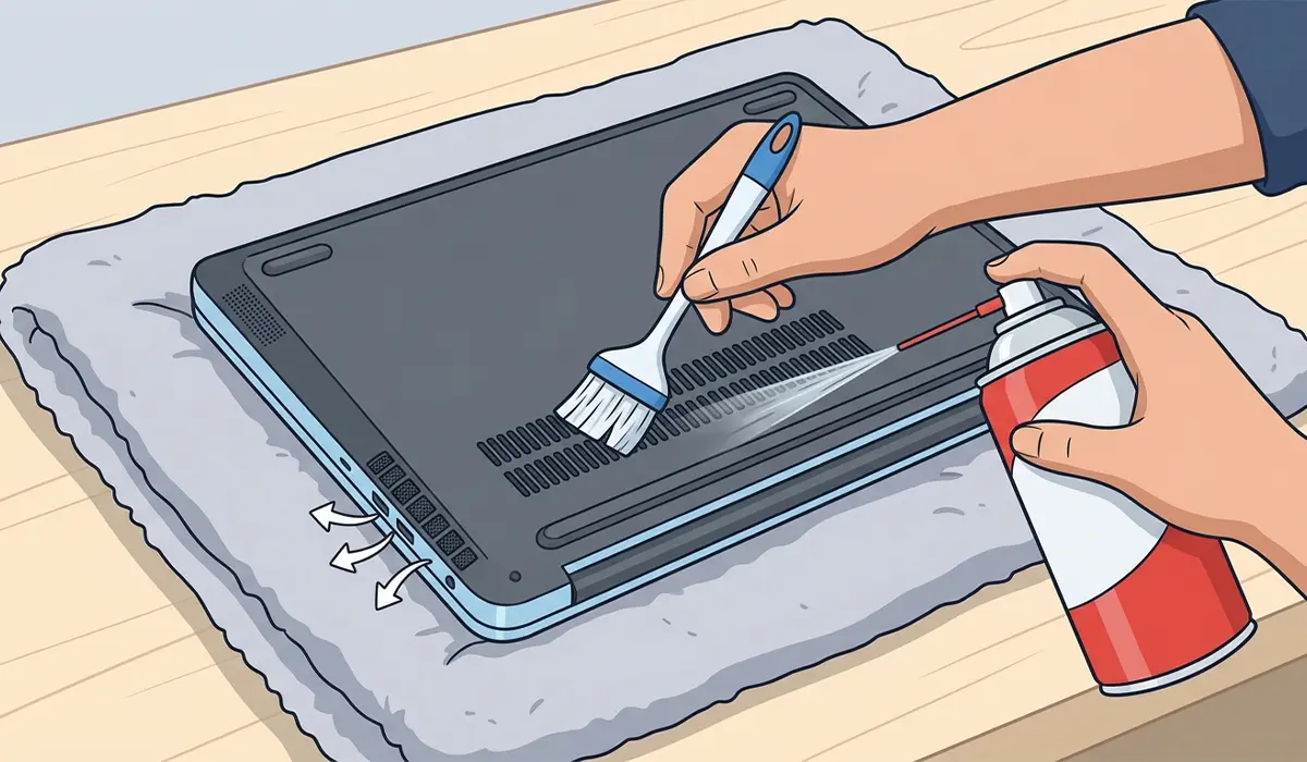Cleaning the Underside Vents