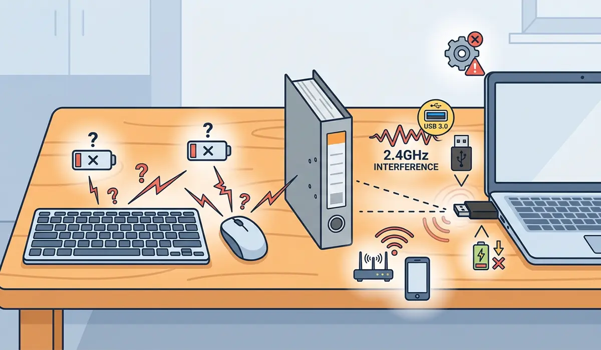 Common Causes of a Wireless Keyboard or Mouse Losing Connection