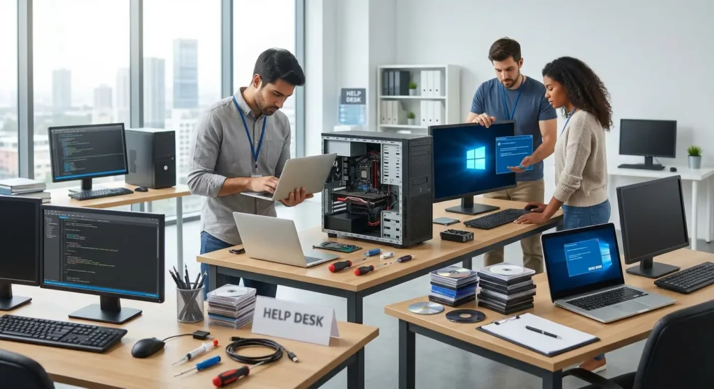 Computer Troubleshooting background