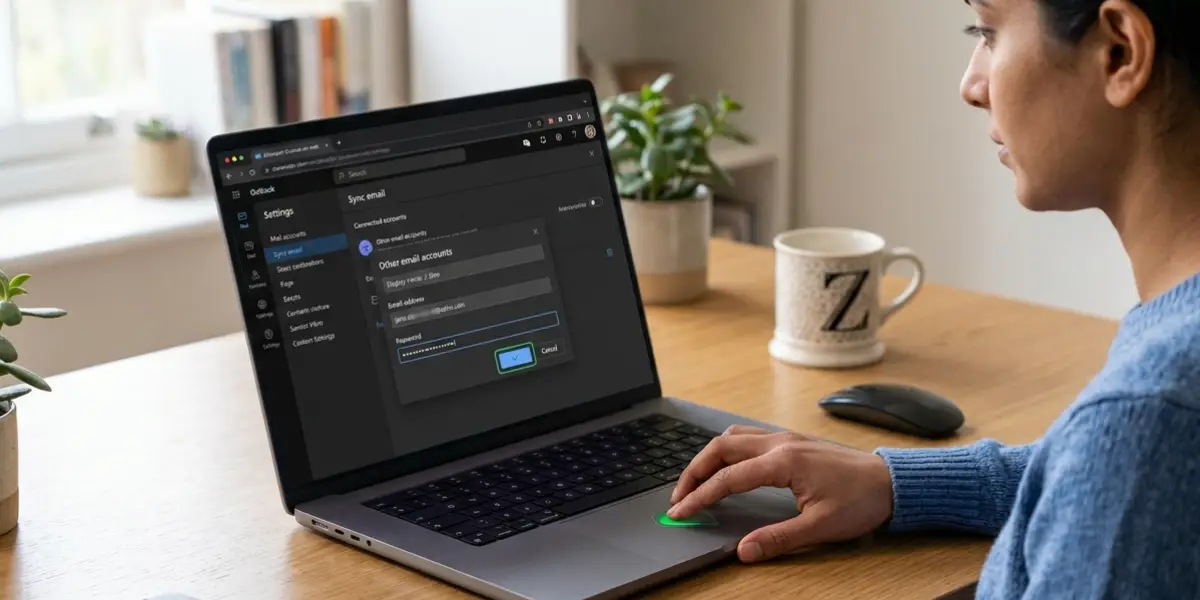 Connecting the Account Inside Outlook on the Web