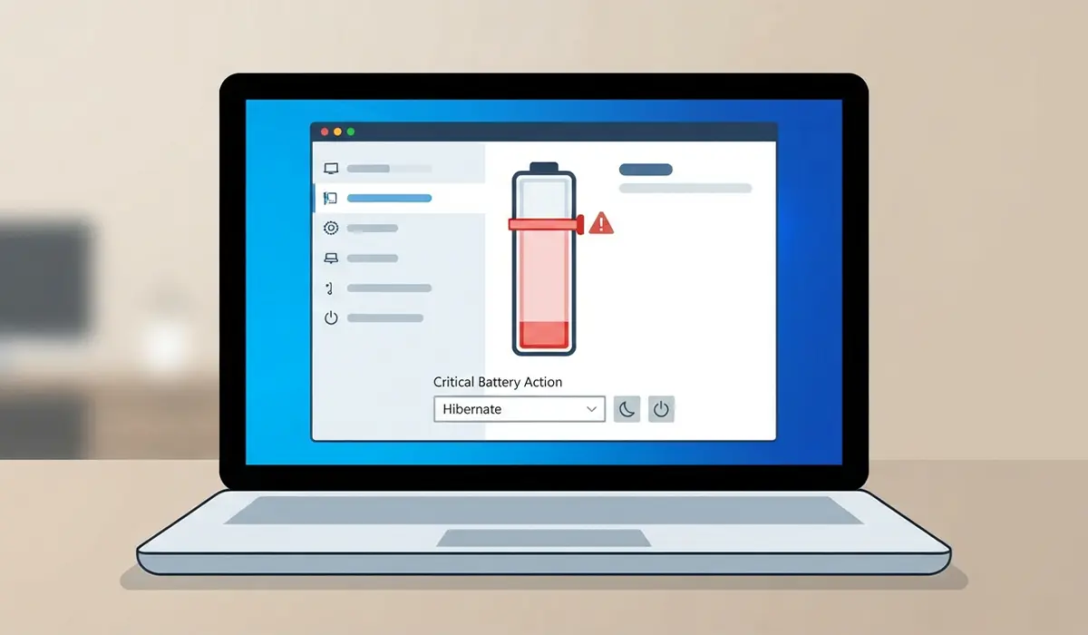 Critical Battery Action Set Too High
