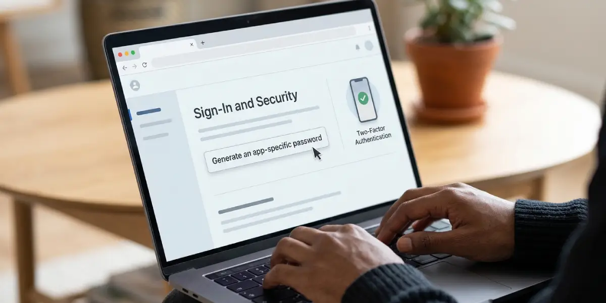Generate an App-Specific Password First