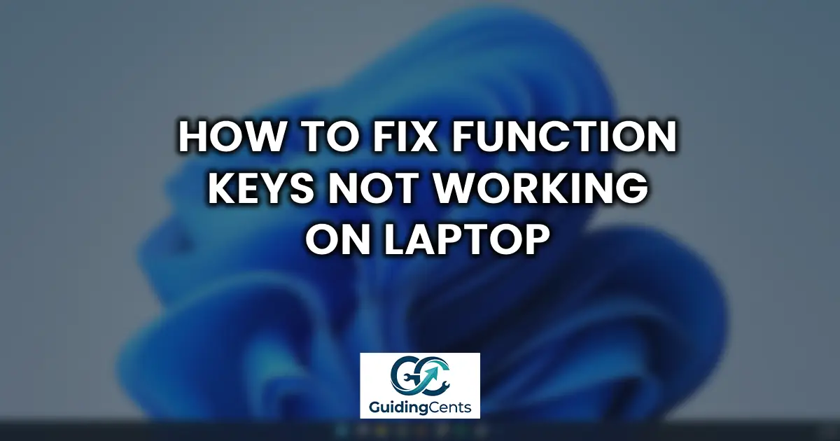 How to Fix Function Keys Not Working on Laptop