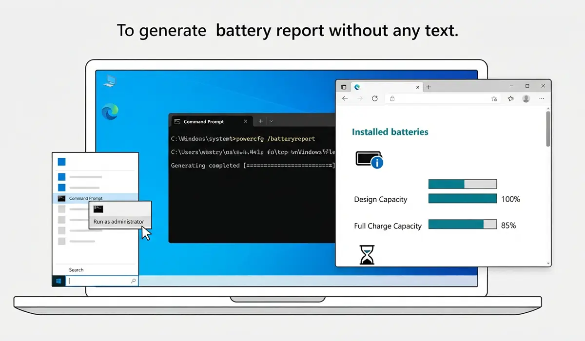 How to Generate a Battery Report in Windows Using Command Prompt
