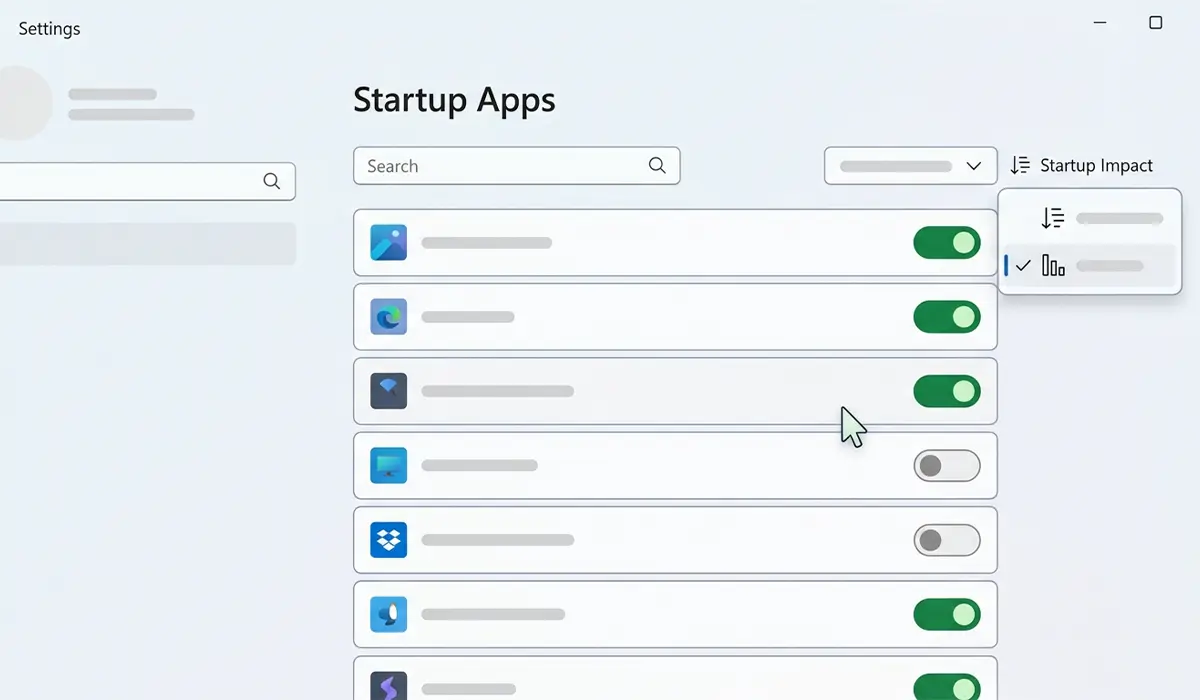 Managing Startup Apps From Windows Settings
