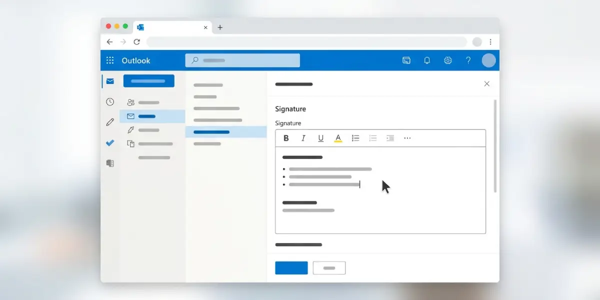 Method 1 Set the Signature in Outlook on the Web.web